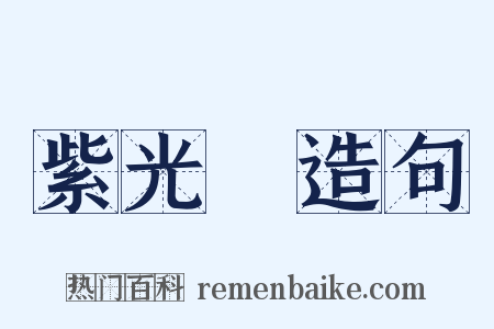 紫光閣造句是什么意思的图片